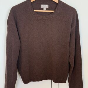 J.Crew Brown Cashmere Crewneck Sweater